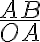 \frac{AB}{OA} \frac{AB}{OA}